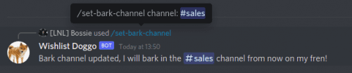 Update bark channel for Steam sale notifications - Wishlist Doggo